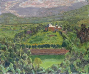 Chateau dUriage, 1918 (olej na tekturze)
