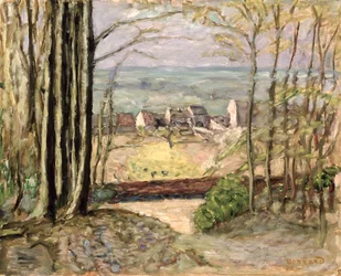 Krawędź lasu, ok. 1919 (olej na panelu)
