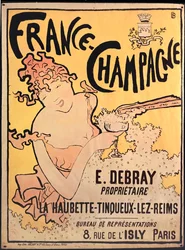 Francja Szampania. Litografia ... (litho)
