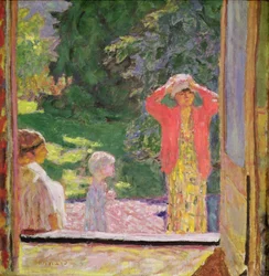 Przed oknem, 1918
