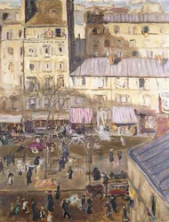 Bulwar zewnętrzny: Boulevard de Clichy i róg Rue de Douai, ok. 1904 (olej na płótnie)