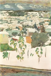 Le Cannet w śniegu, ok. 1927 (olej na płótnie)