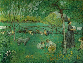 Le grand jardin au Clos (olej na płótnie)