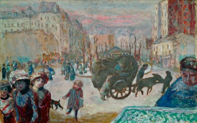 Poranek w Paryżu (obraz na płótnie)