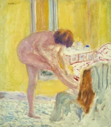 Akt, żółte tło, ok. 1924 (olej na płótnie)