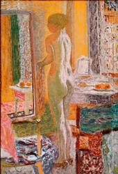 Akt przed lodem, 1933, wymiary 152 x 102 cm, Wenecja, Galleria d