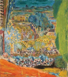 Krajobraz z czerwonym dachem (Le Cannet)
