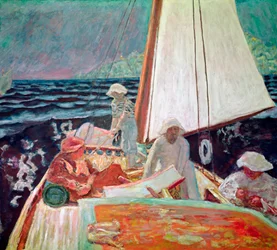 Signac i jego przyjaciele żeglujący, 1924-25
