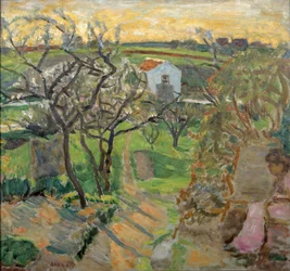 Wiosenny zachód słońca, 1909.