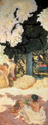 Morze Śródziemne, tryptyk, prawy panel boczny, 1911.