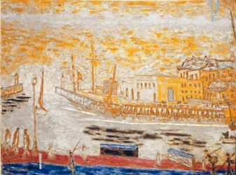 Trouville opuszcza port Obraz Pierre