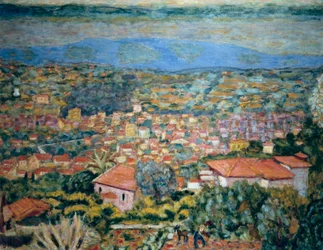 Widok na Le Cannet, Dachy (Alpes Maritimes, Prowansja-Alpy-Lazurowe Wybrzeże)