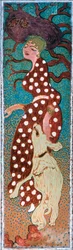 Kobieta w sukni w białe plamki, 1891