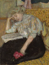 Kobieta z różą; Femme a la róża, 1908