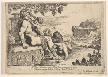Bachus, Satyr i Lew, 1610-42.