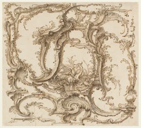 Rysunek, kompozycja ornamentu, ok. 1745 r.