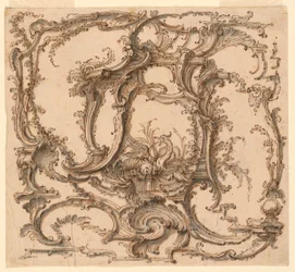 Rysunek, kompozycja ornamentu, ok. 1745 r.