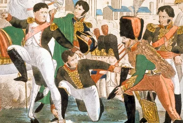Napoleon I ranny w Ratisbonne (1809)