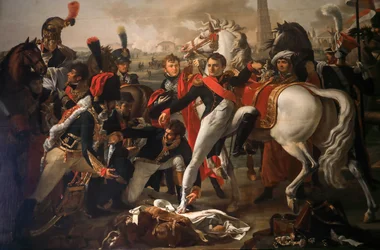 Napoleon ranny przed Ratisbonne