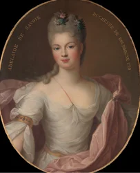 Marie Adelaide z Sabaudii 1685-1712, księżna Burgundii, 1710.