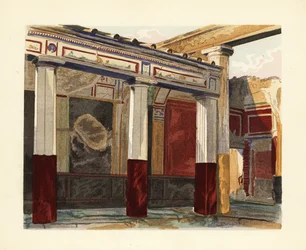 Perystyl Rodyjski Domu Srebrnego Wesela, Dom Srebrnego Wesela, Pompeje
