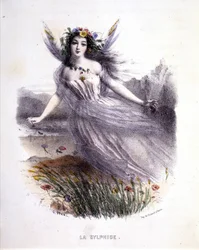Wróżka: La sylphide - w „Kobietach mitologicznych” Mery i Foelix, il. G. Staal, wyd. przez Gouet