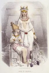 Izyda i Ozyrys - w „Muzach i wróżkach” Mery i Foelix, il. G. Staala, wyd. G. de Gonet
