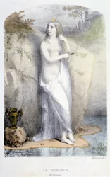La Korrigan, bretońska wróżka - w „Kobietach mitologicznych” Mery i Foelix, il. G. Staal, wyd. przez Gouet