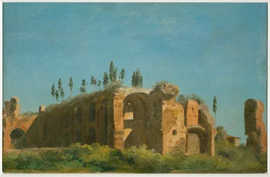 W Villa Farnese: ruiny ...