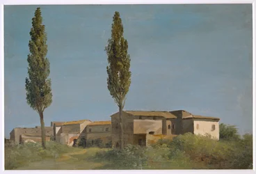 Fabrique w Villa Farnese: dwie topole ...
