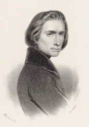 Portret kompozytora Franciszka Liszta 1811-1886.