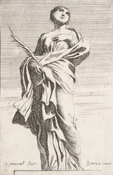 Stojąca postać kobieca, ca. 1739-40., ca. 1739-40.