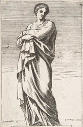 Stojąca postać kobieca, ca. 1739-40., ca. 1739-40.