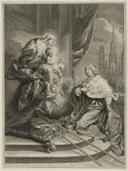 Portret Ludwika de la Vergne de Tressan, hrabiego Lyonu, arcybiskupa Rouen
