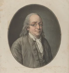 Portret Franklina wg Vanloo, ca. 1795.