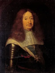 Portret Cesara, księcia Vendome i Beaufort (1594-1665), nadinspektora nawigacji Malarstwo Pierre Mignard (1612-1695) XVII w. nd. 0,81x0,63 m Wersal, msueee du chateau