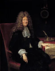 Portret Edouarda Colberta, markiza de Villacerf (1628-1699) Nadzorca budynków króla Ludwika XIV Obraz Pierre Mignard (1612-1695) 1698 nd. 1,63x1,28 m - Portret Edouarda Colberta, markiza de Villacerf (1628-1699), nadinspektora