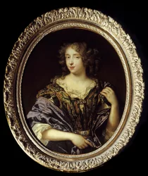 Portret Madame de Saint Germain. Helene Ferrand, córka radcy w parlamencie paryskim, żona Louisa Foucaulta, markiza de Saint Germain Beaupre; zmarła w wieku 34 lat między 1681 a 1691 rokiem. Obraz Pierre