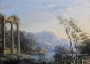 Krajobraz z Mojżeszem uratowanym z wód