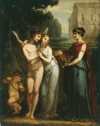 Niewinność preferująca miłość i bogactwo, c. 1804.