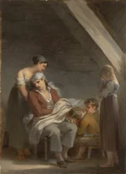 Rodzina pogrążona w żałobie, 1821 r.