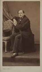 Portret poety Théodore de Banville 1823-1891.