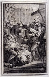 Belphegor - w „”Opowieściach i opowiadaniach wierszem”” Jean La Fontaine. 1776. Ilustracja P.P. Choffarda.