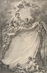 Dyplom wolnomularzy z Bordeaux, według François Bouchera, 1766.