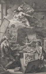Pamięci P. FR. Basan, rycina do katalogu kolekcji P.-F. Basan..., 1798.