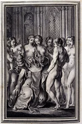 Le Glouches - w „”Opowieściach i opowiadaniach wierszem”” Jean La Fontaine. 1776. Ilustracja P.P. Choffarda.