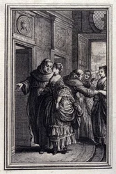 Les Freres de Catalunya - w „”Opowieściach i opowiadaniach wierszem”” Jeana La Fontaine. 1776. Ilustracja P.P. Choffarda.