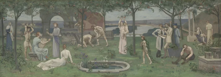 Między sztuką a naturą, ca. 1890-95.