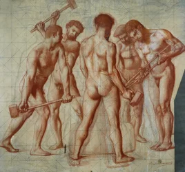 Fałszerze, studium do „Allegorie du Travail”