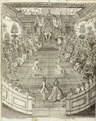 Ilustracja z Mistrza tańca, 1734